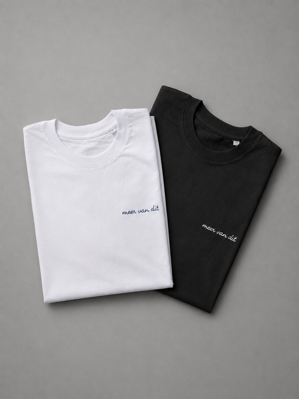 Oversized T-shirt met geborduurde tekst