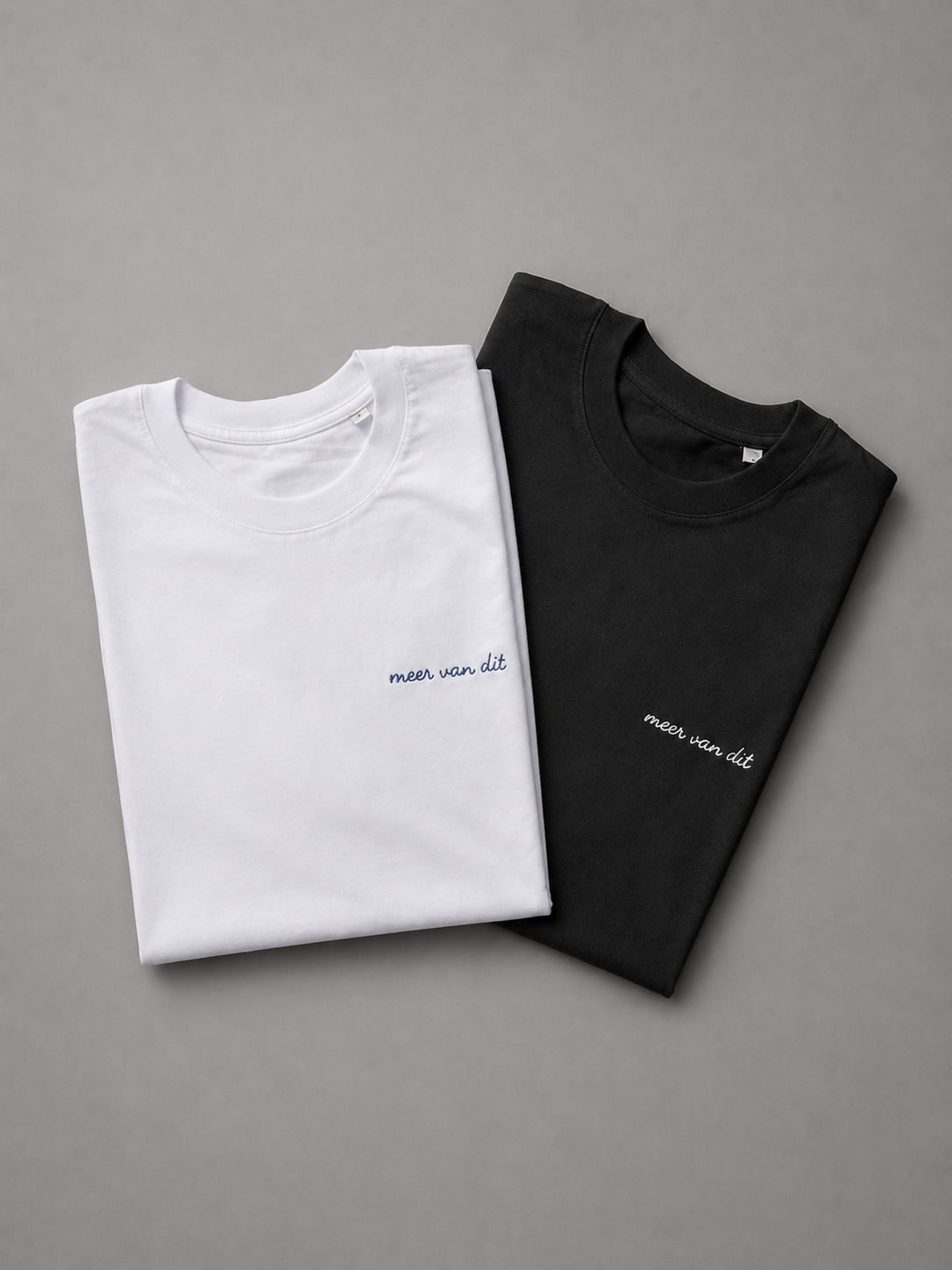 Oversized T-shirt met geborduurde tekst