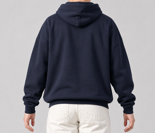 Geborduurde LIJNTEKENING op trui met kap unisex