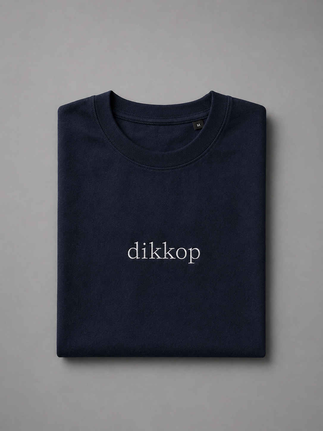 Oversized T-shirt met geborduurde tekst